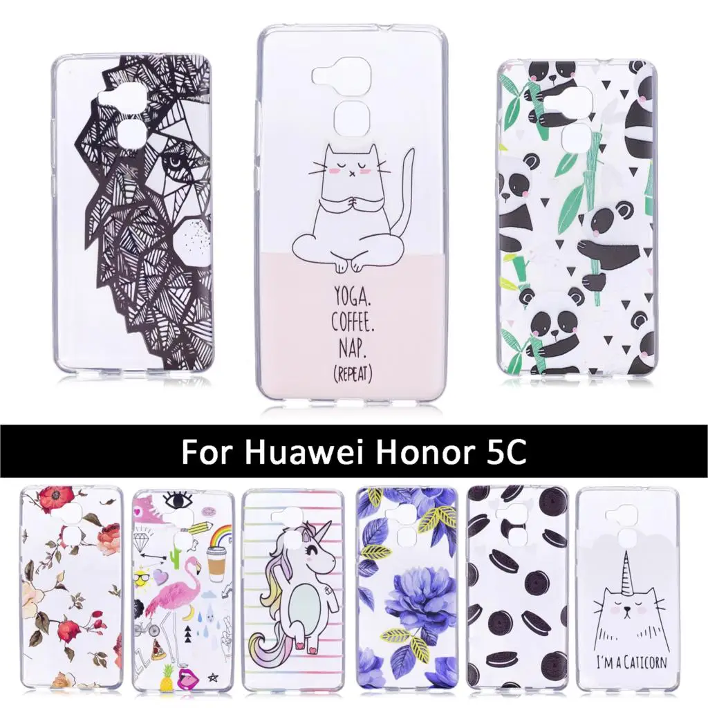 Мягкий силиконовый чехол из ТПУ для Huawei Honor 5C/7 Lite задняя крышка телефона 7 GT3/Honor7