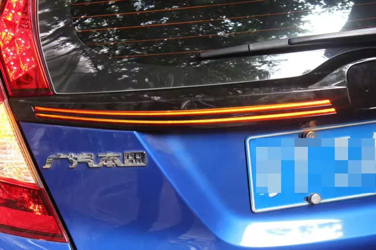 Автомобильный задний светильник s для Honda Jazz Fit- задний светильник s светодиодный задний светильник DRL+ тормозной сигнал весь комплект Высокое качество