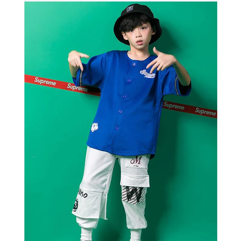 Детская одежда в стиле хип хоп Повседневная рубашка свитшот топы штаны наряды