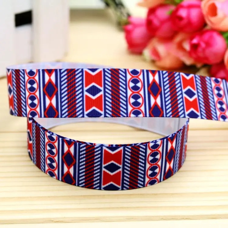 7/8 '' ацтеков племенных печатная корсажная лента hairbow головные уборы украшение партии DIY OEM 22 мм D185