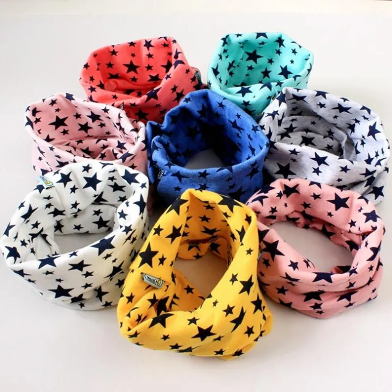 Модный новый детский шарф с принтом звезд на осень и зиму мягкие теплые любимые