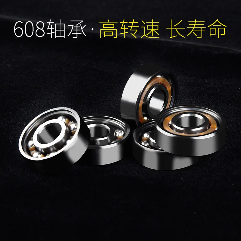 10 шт./лот 608 Подшипник 8*22*7 мм ABEC 9 Спиннер для пальцев подшипники черного