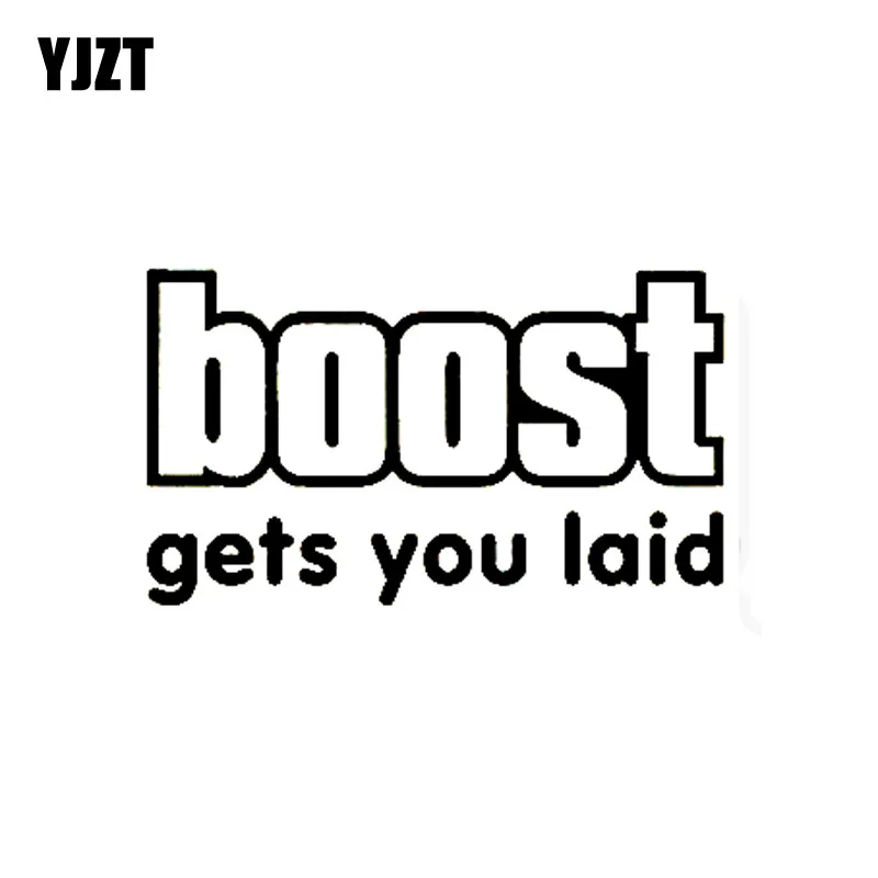 YJZT 15 см * 8 7 виниловые наклейки на автомобиль с надписью Fun BOOST графические