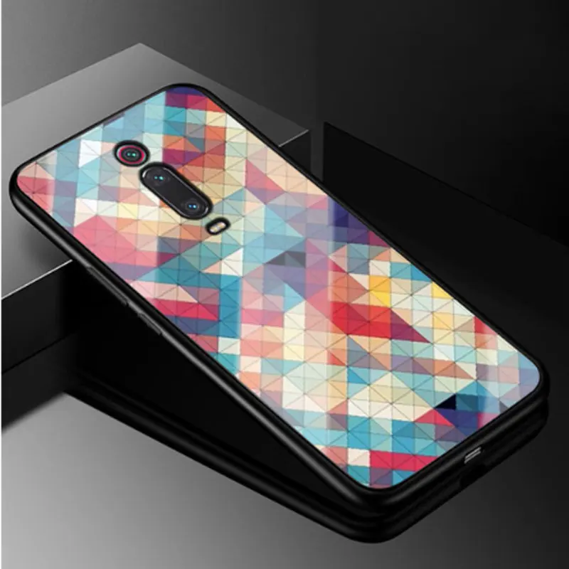 Чехол для Xiaomi mi 9 T Pro, жесткий чехол из закаленного стекла для Xiaomi mi 9 T, мягкий бампер из ТПУ для mi 9 T 9 T Pro mi 9TPro Coque - Цвет: 3