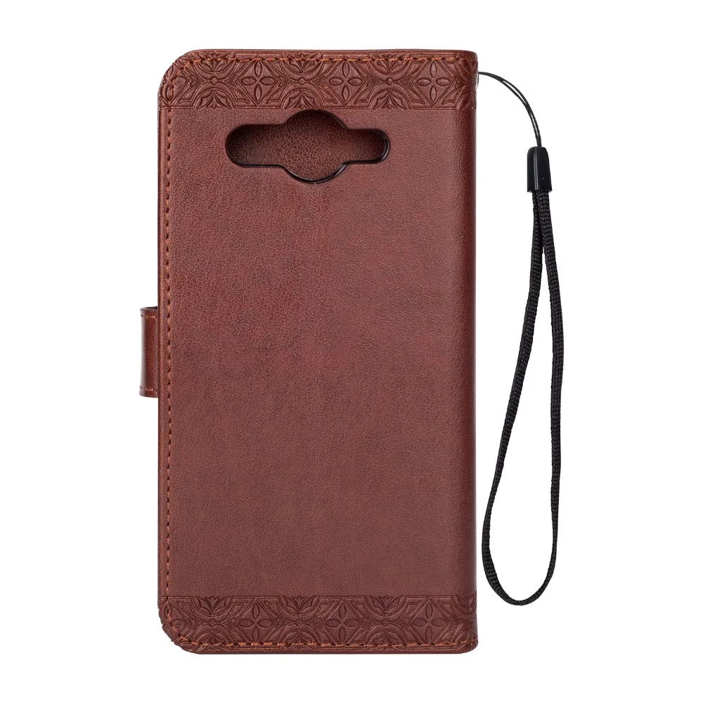 TIPFLY New Totem Flower PU Leather Case For Huawei Y3 2017 with Card Slots Holder Stand Flip Cover Coque Capa | Мобильные телефоны