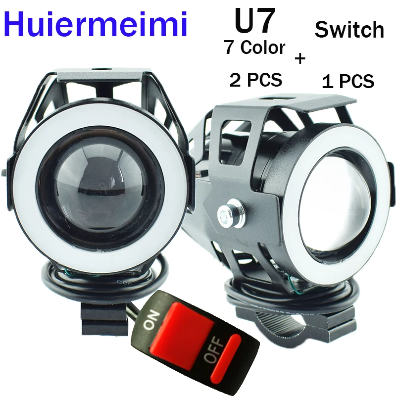 Фары для мотоцикла 12V 125W Прожекторы Противотуманные фары рабочие точечные