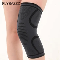 flybazzz 2pcs1lots fitness running cycling antislip knee support brace elastic sport compression knee pad sleeve for basketball