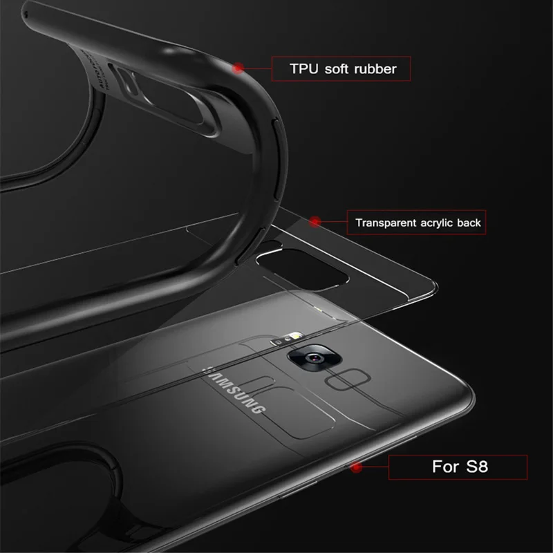 Роскошный чехол для телефона Samsung Galaxy Note 8 S8 Plus Ультратонкий Note8 Capinhas задняя крышка