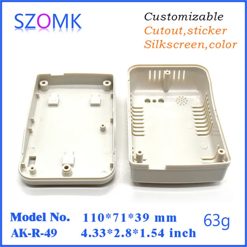 Пластиковые корпуса из АБС пластика для электроники (10 шт.) 110*71*39 мм настенное