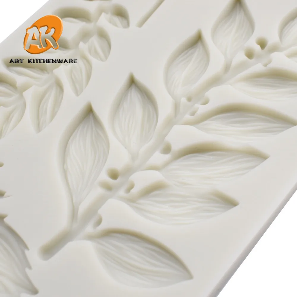 

Leaf Molds Fondant Molds Wedding Cake Tools Silicone Sugarcraft Mold Bakeware Cupcake Tool Chocolate Molds for Sugar Flower
