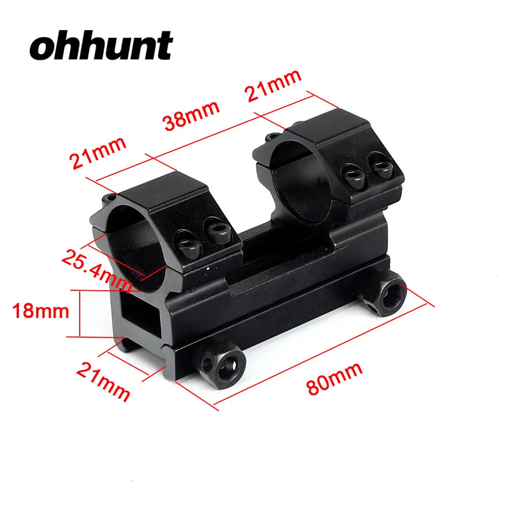 Ohhunt 25 4 мм 1 дюйм средний профиль Пикатинни Вивер крепление оптического прицела