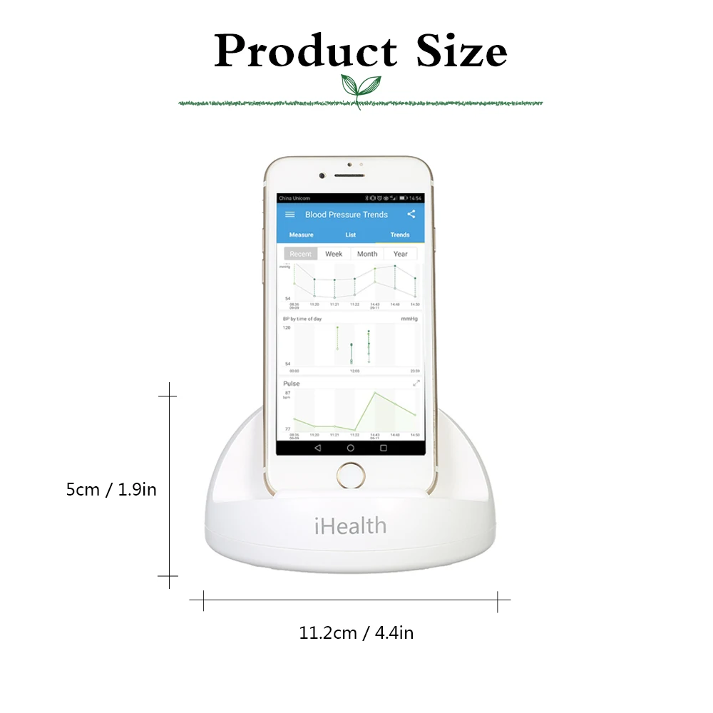 IHealth тонометр верхний монитор артериального давления на руку электронный сфигмоманометр с манжетой IOS/Android для Xiaomi