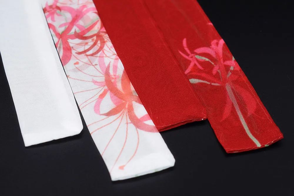 high quality Chiffon Antique hanfu cos hair band costume studio cranes printing hair rope hair restoring ancient ways