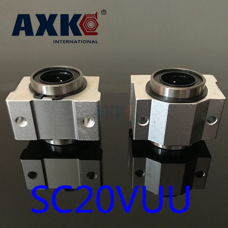 2021 Axk линейные рельсы Cnc фрезерные детали 2 шт. Sc20vuu Scv20uu Sc20v корпус линейного