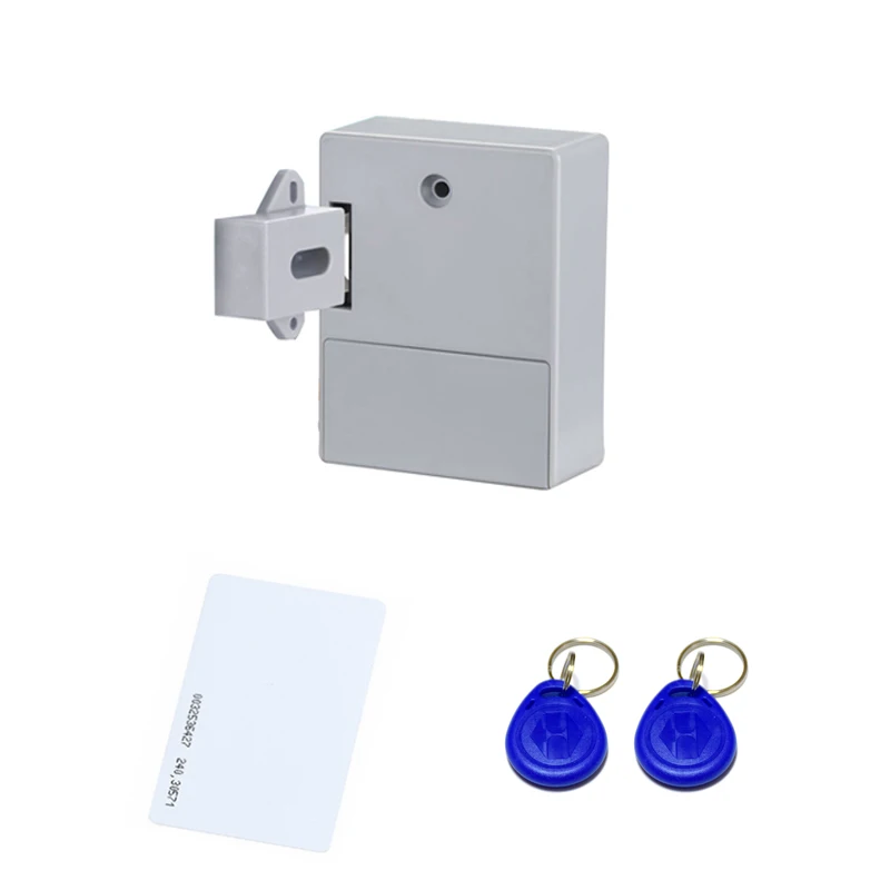 Gray color Kit A 125 кГц EM RFID ID карта замок шкафа невидимый скрытый мини электрический замок шкафа ящика - Цвет: Gray color Kit A