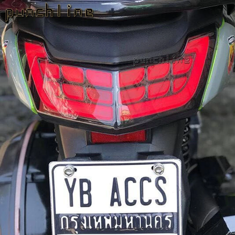 Подходит для YAMAHA NMAX 125 NMAX 155 N-MAX 150- интегрированный светодиодный задний фонарь поворотный сигнальный проблесковый огонь лампа