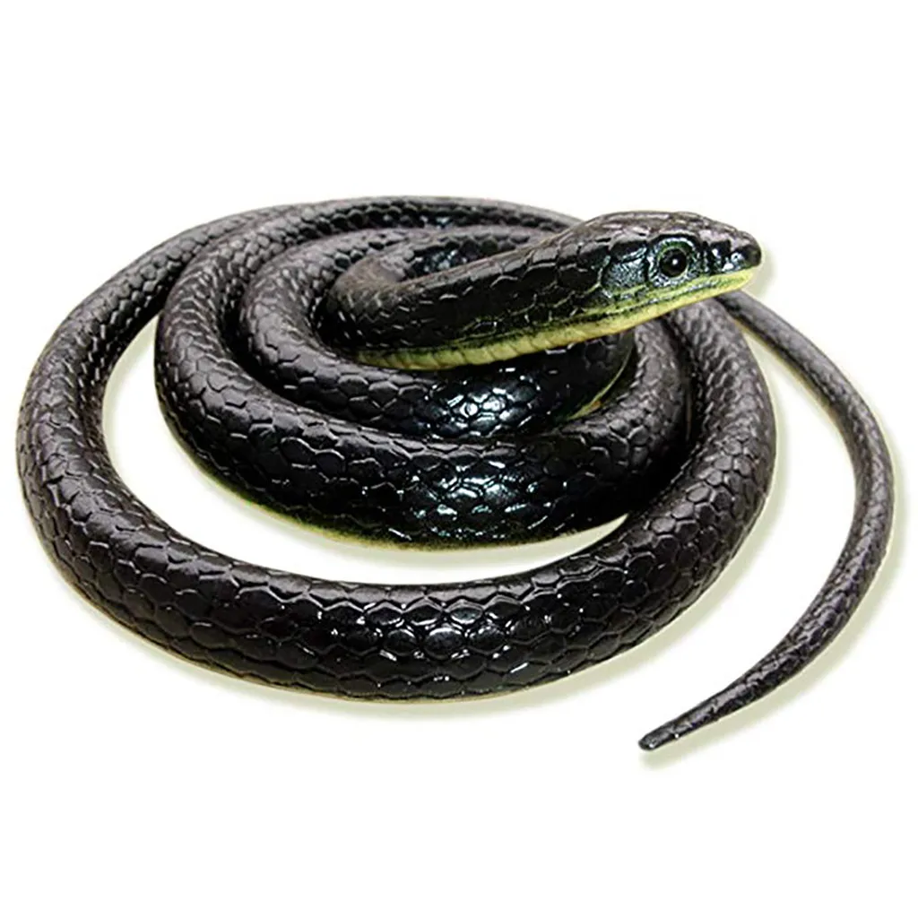 Realistic Fake Rubber Toy Snake Black Snakes 49 Inch Long April Fool's Day New Arrival Dropshipping | Игрушки и хобби