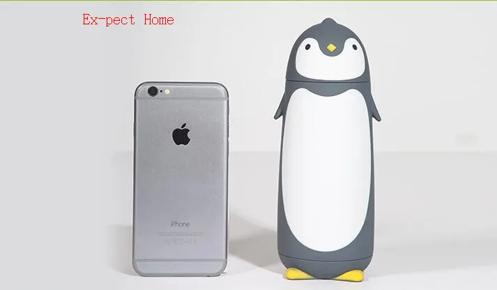 20PCS Penguin Stainless Steel Thermos Vacuum Flasks Cartoon Thermo cup Portable Thermal Children Drinking Bottle | Дом и сад