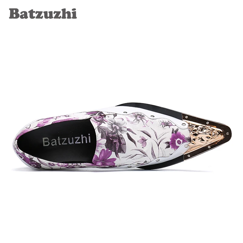 Туфли Batzuzhi мужские из натуральной кожи официальная обувь под костюм с острым