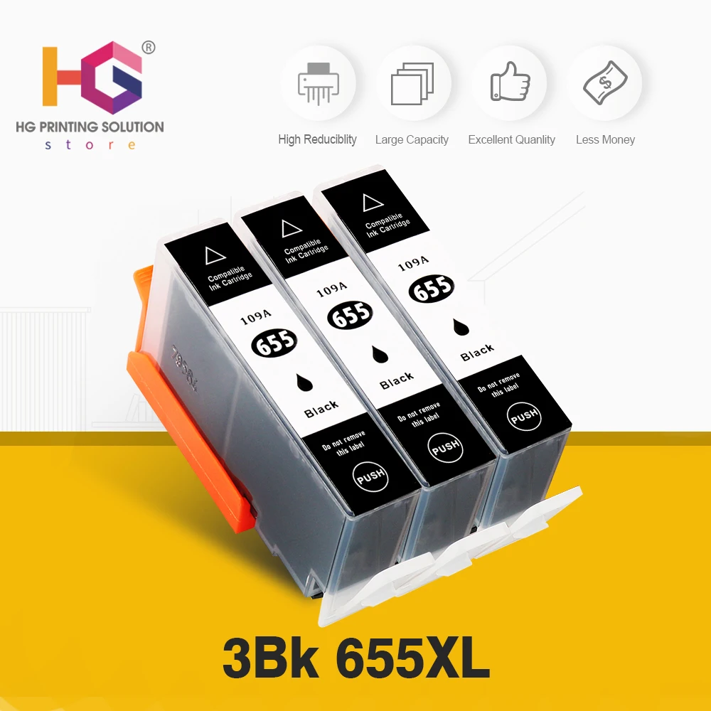 QSYRAINBOW сменный картридж для принтера HP 655 с чернилами deskjet 3525 5525 4615 4625 4525 6520 6525 6625
