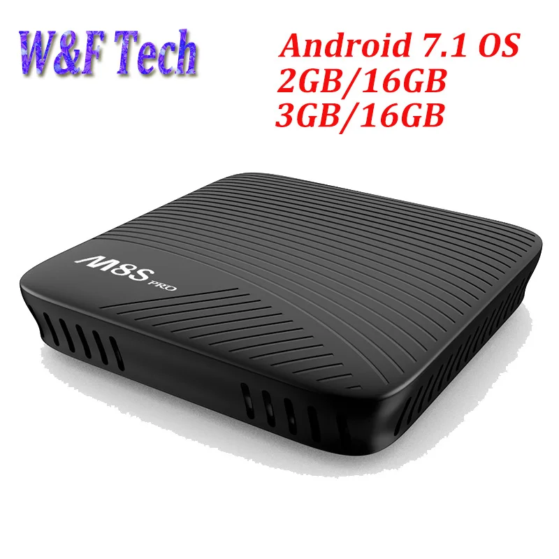 M8S PRO Android 7.1 tv box Amlogic S912 octa core Smart media player 2GB 16GB or 3GB 2.4G&amp5G wifi BT4.0 4K*2k set top | Электроника