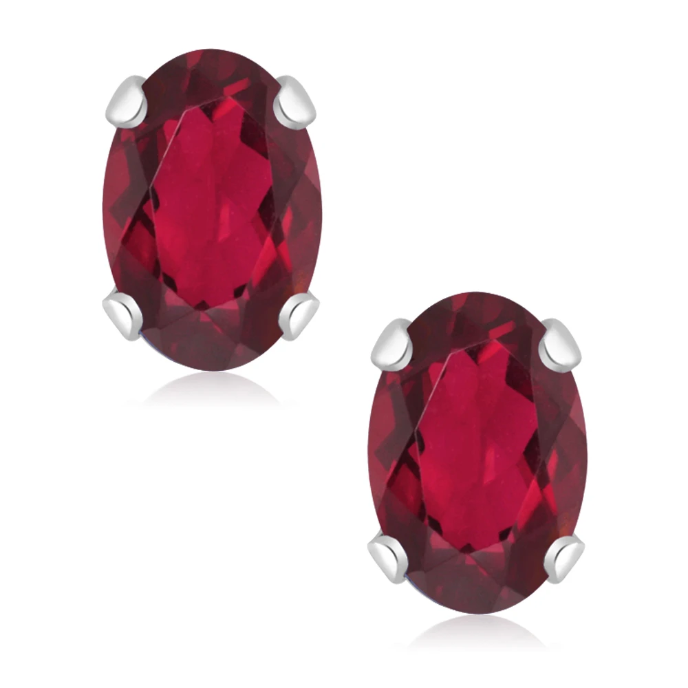 GemStoneKing 2 45 Ct Овальный Красный Мистический топаз набор украшений для женщин