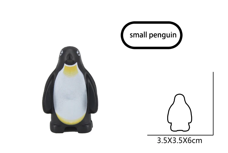 little penguin Duplo животные дикие животные серии строительные блоки аксессуары Лев Леопард Тигр Медведь обезьяна Олень жираф Пингвин Зебра режим игрушки - Цвет: little penguin