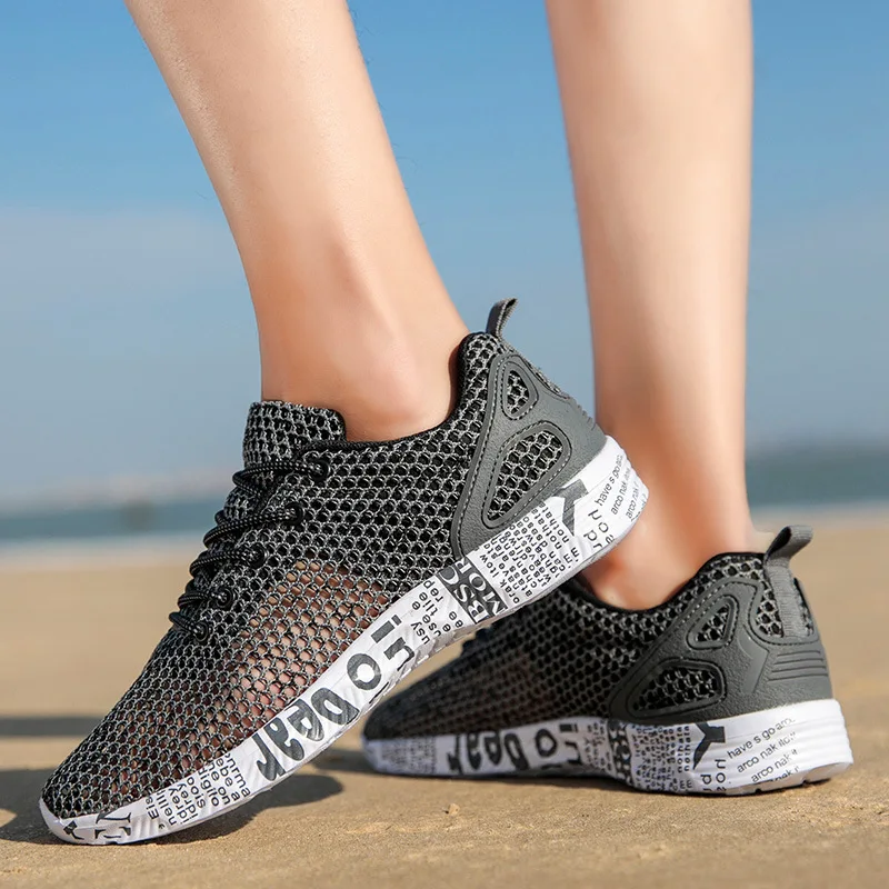 Мужские сандалии на плоской подошве удобные дышащие повседневные спортивные для