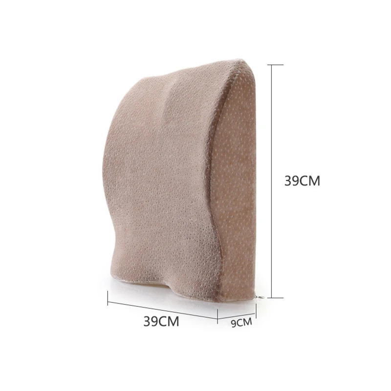 Multi-function office cushion lumbar memory foam car back support pillow travel chair backrest | Дом и сад