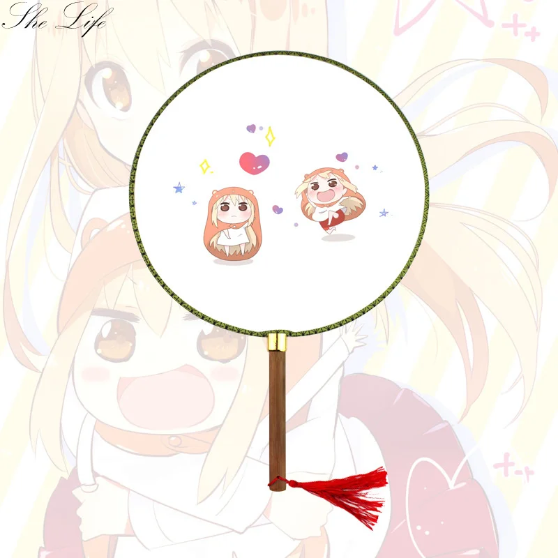 Nime Himouto Umaru chan Умару дома реквизит круглый ручной работы вентиляторы коллекция
