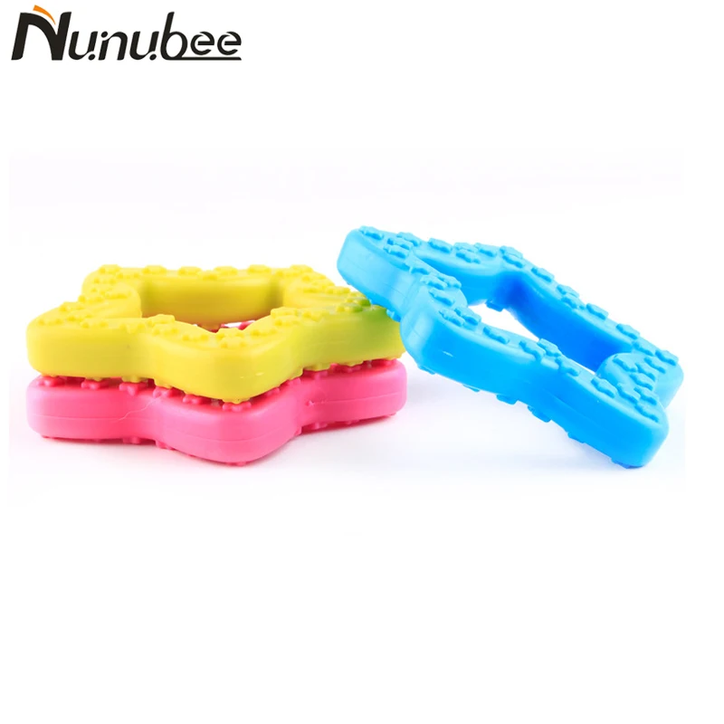 Nunubee игрушки для собак товары домашних животных тиснение звезды TPR резиновые