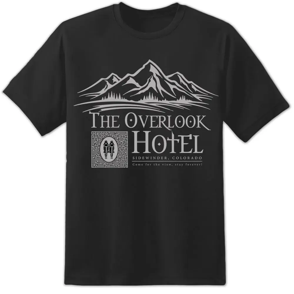 Сияющая футболка с логотипом Hotel и изображением парусины Классическая Ретро