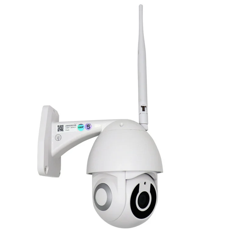 1080P H.265 скоростная купольная уличная Wi Fi беспроводная ip камера с наклоном