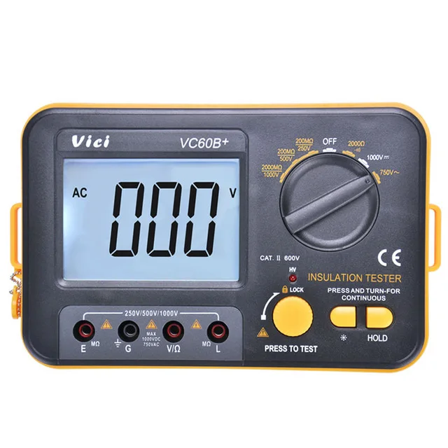 VC60B + цифровой тестер сопротивления изоляции VICI Megger MegOhm измеритель 250 в 500 1000