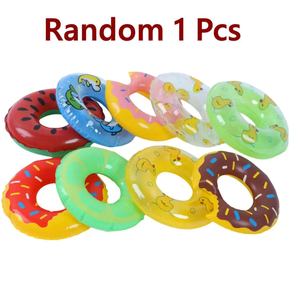 Random 1 Pcs Случайный 1 шт 5 шт Кукла спасательный пояс кольцо для куклы Барби плавательный буй кукольный домик игрушка детский подарок Летний пляж Аксессуары для купания - Цвет: Random 1 Pcs