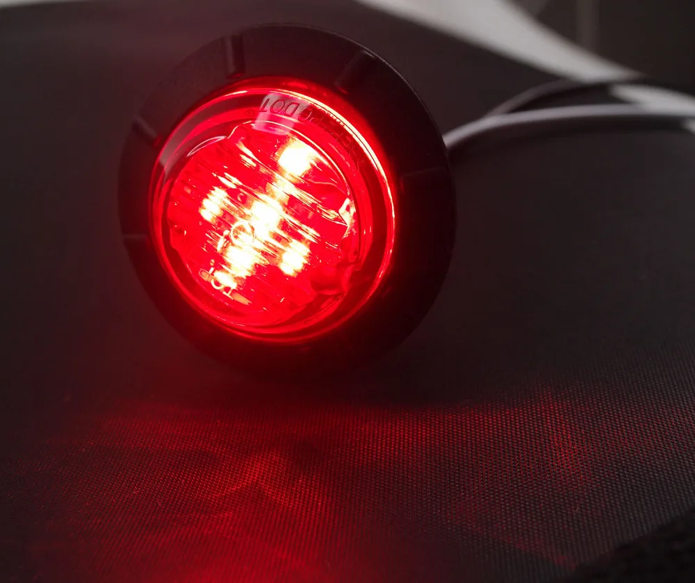Tkeapl THTMH 10X 12 В DC сторона красный 2835 SMD 6 LED 1-1/4 &quot1 25&quot дюймовый круглый габаритный