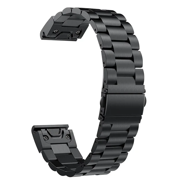26 22 20 мм Quick Release Easy Fit наручные часы из нержавеющей стали ремешок для Garmin Fenix 6X6 S 6 5X5 5S 3HR S60 D2 Смарт-часы