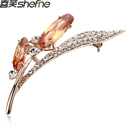 Accessories luxury crystal rhinestone moonlight Women corsage brooch silk scarf pins|pin setting|scarf headwearscarf logo |