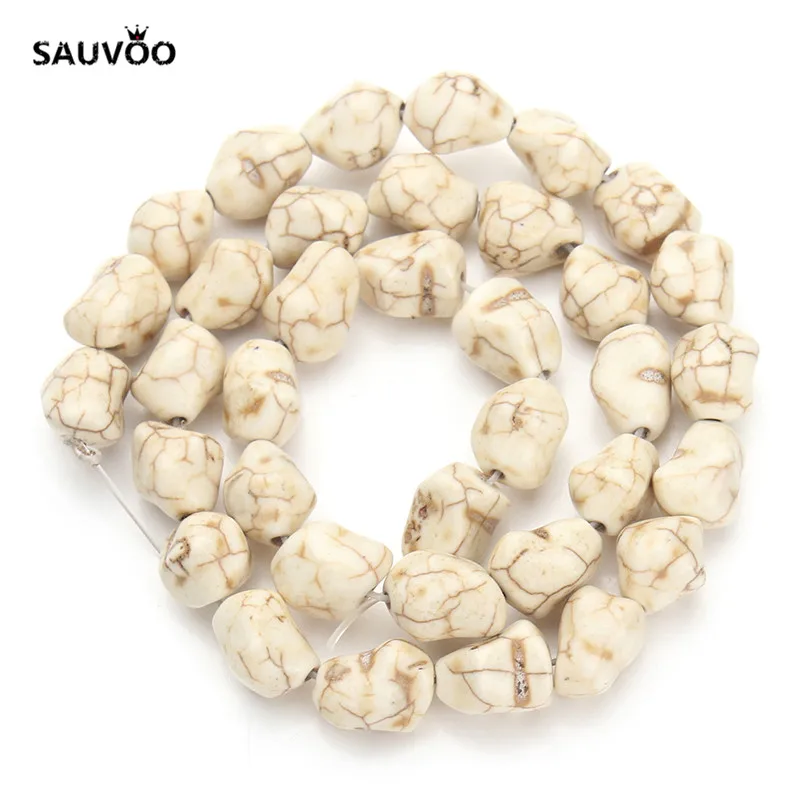 Sauvoo approx.40 см/Упаковка Белый Камень Бисер нерегулярные свободные разделительные