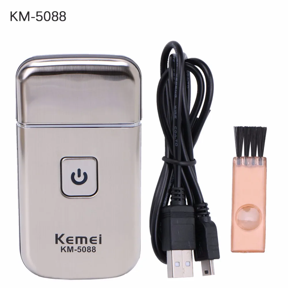 Kemei Mini USB аккумуляторная электробритва с сабельным лезвием Бритва для мужчин
