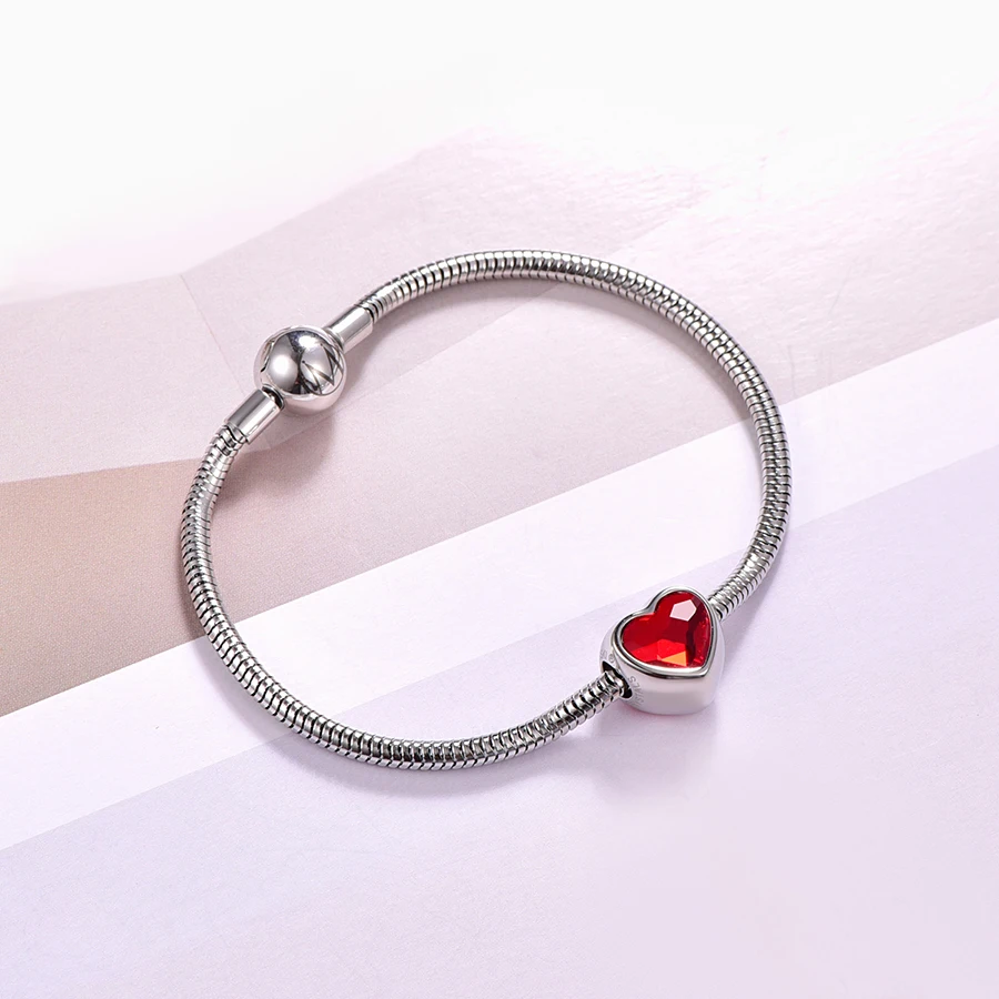 Оригинальные кристаллы от Swarovski браслет двухсторонний BeCharmed бусины в форме