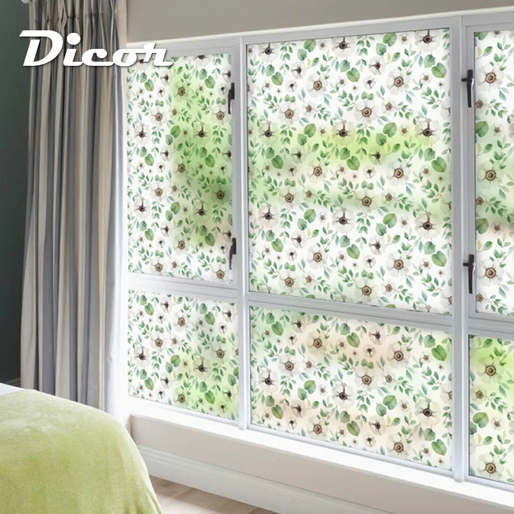 Цветная стеклянная наклейка от бренда DICOR матовая непрозрачная виниловая пленка