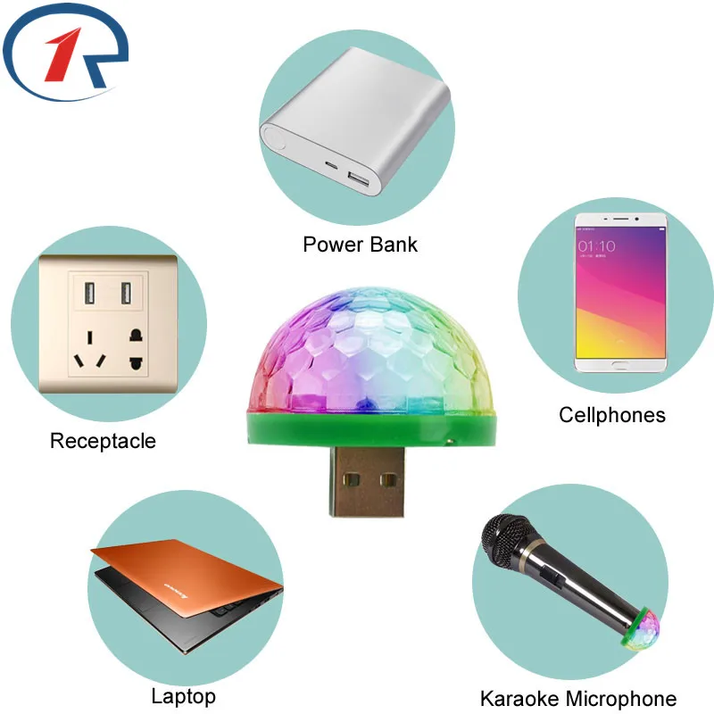 Мини-микрофон ZjRight со светодиодной подсветильник USB | Лампы и освещение