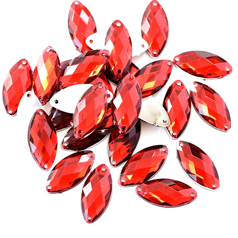 Женские разноцветные акриловые стразы 2 размера свободные камни для шитья платья