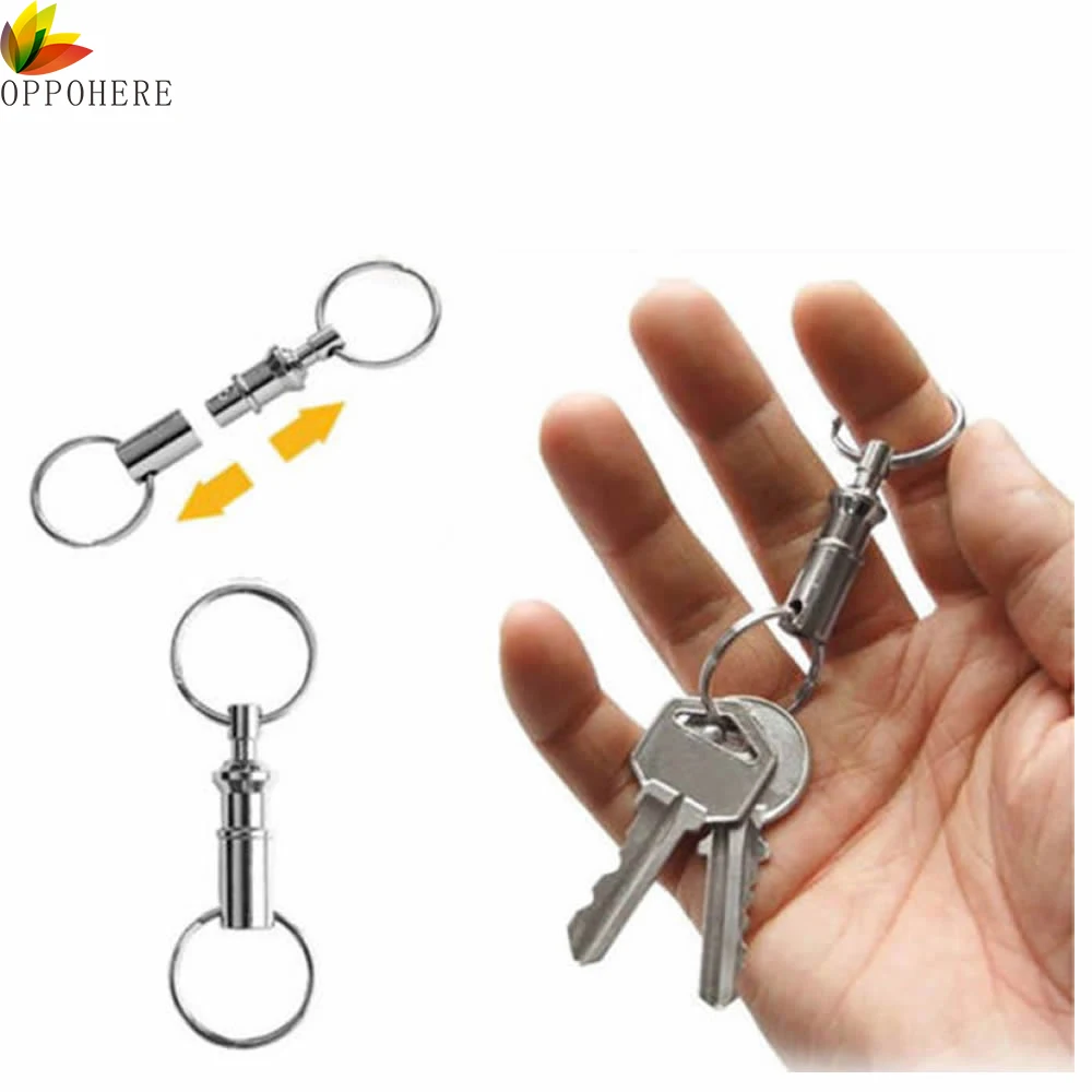 1 шт. удобный металлический брелок Съемный выдвижной быстросъемный наружный для