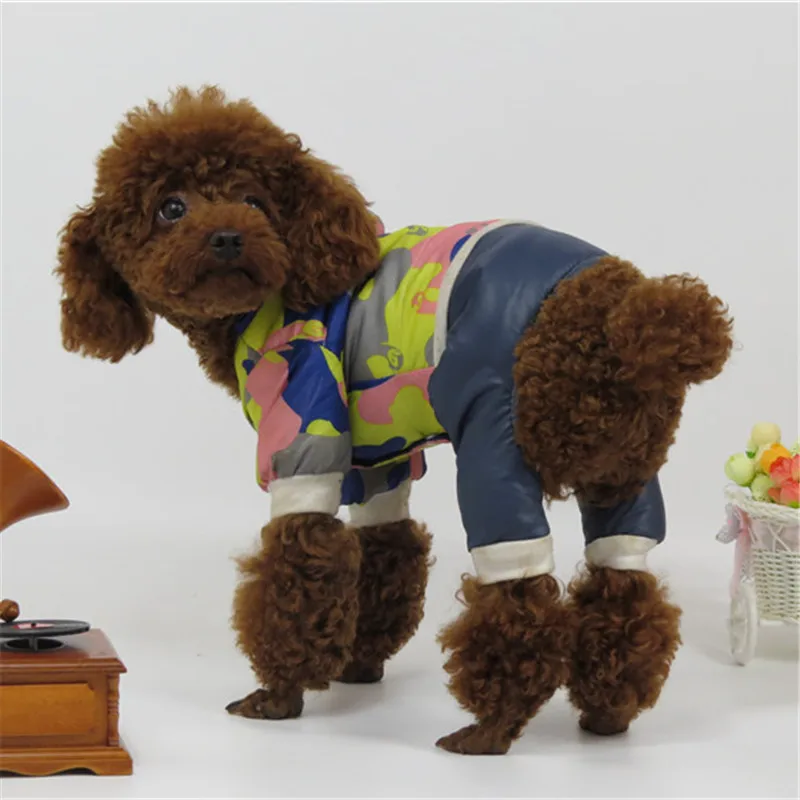 Зимняя одежда для собак комбинезон roupa para cachorro ropa perro теплая пуховик куртка костюм