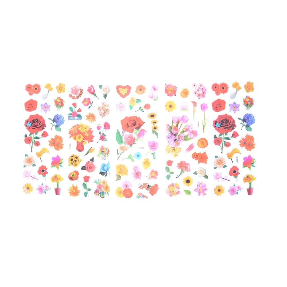 5 Sheets Classic Toys Teacher Reward Stickers Random Send Cute Love Heart Butterfly Flower Sticker | Игрушки и хобби
