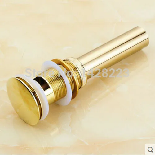 Бесплатная доставка Античная Латунь Золотой бассейна Pop Up Дрейн латунь Ванная