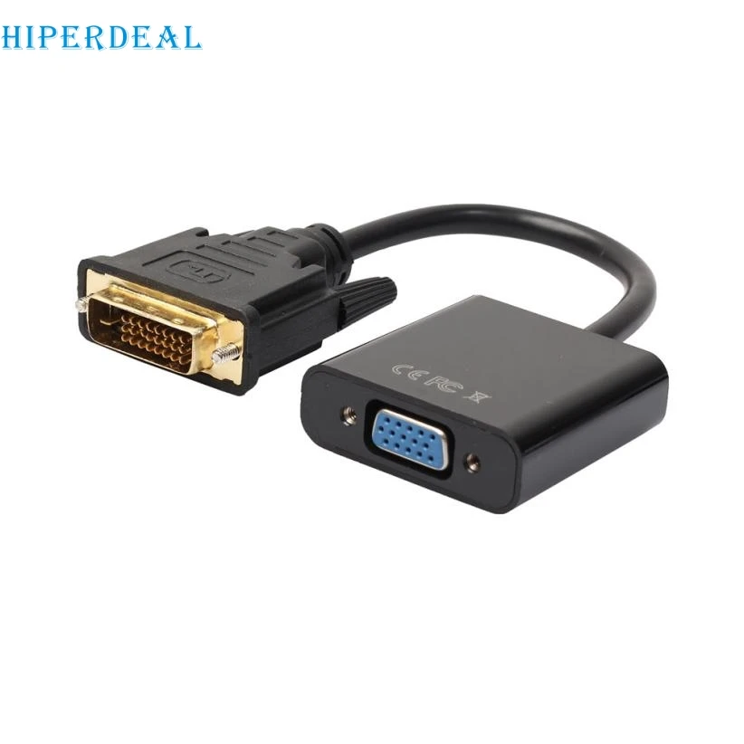 Хорошая продажа DVI D 24 + 1 штыревой разъем для VGA 15Pin женский активный кабель адаптер