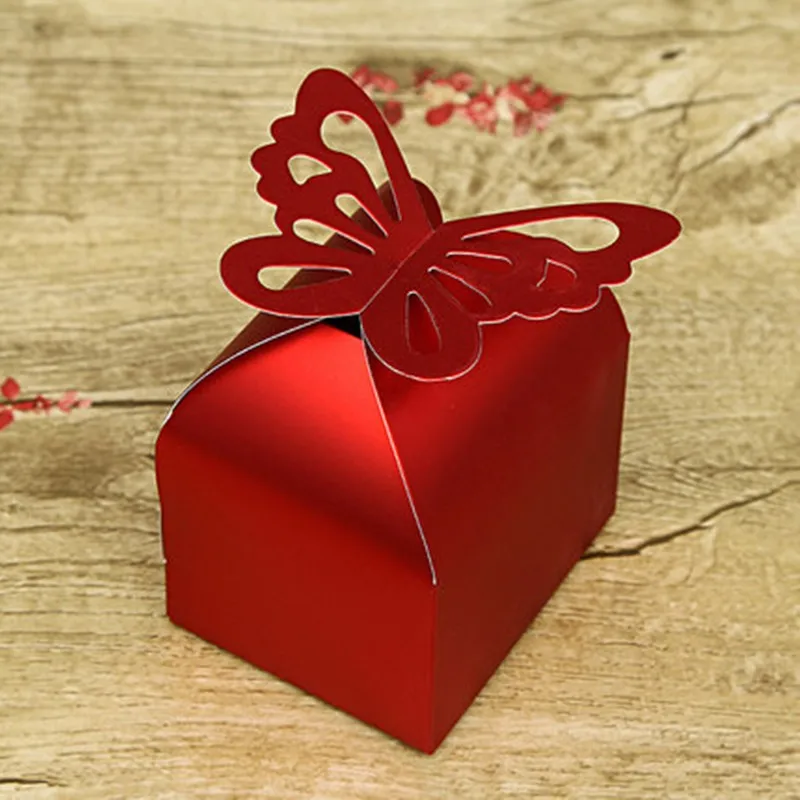 20 шт. бабочка Сувениры и подарки бумажная коробка конфет события вечерние
